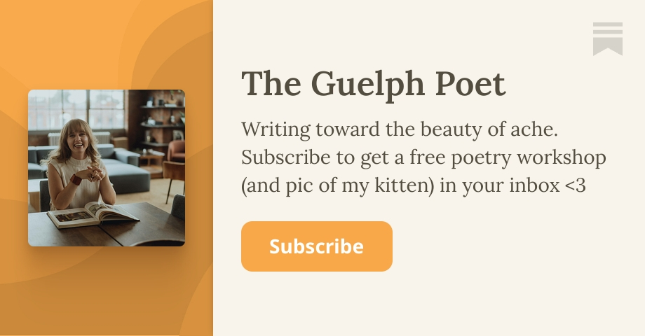 The Guelph Poet | Maria Giesbrecht | Substack