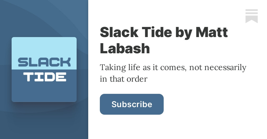 slack tide matt labash