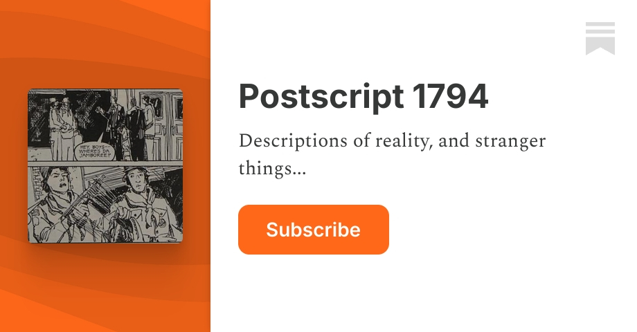 Postscript 1794 | Jonathan Cioran | Substack