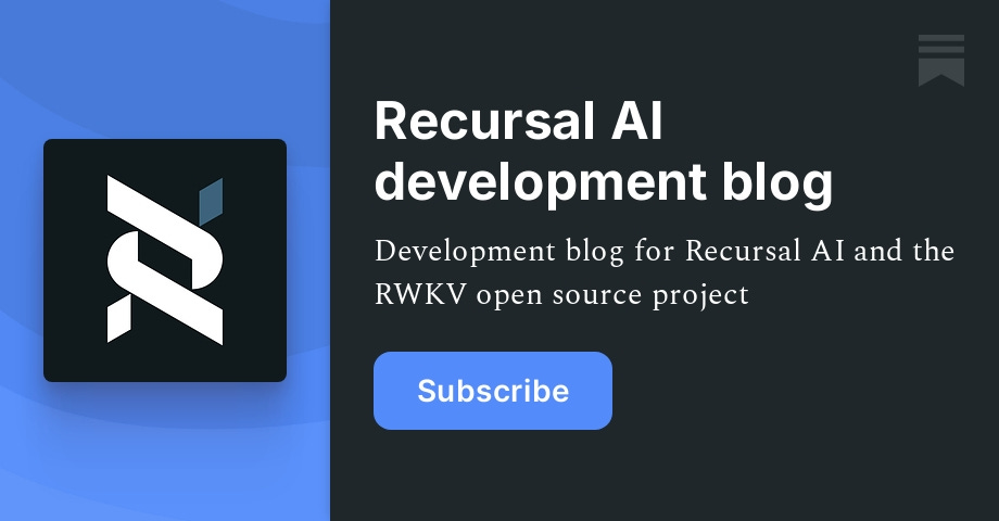 Recursal AI development blog | Substack