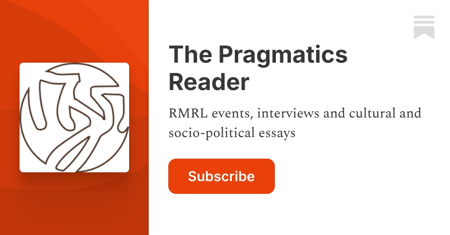 The Pragmatics Reader | RMRL TEAM | Substack