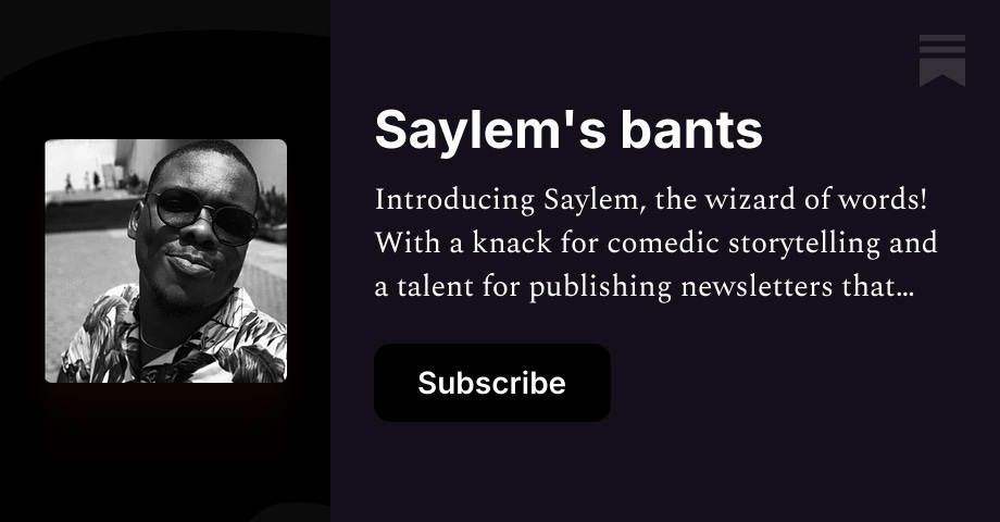 Saylem's bants | The King Saylem | Substack