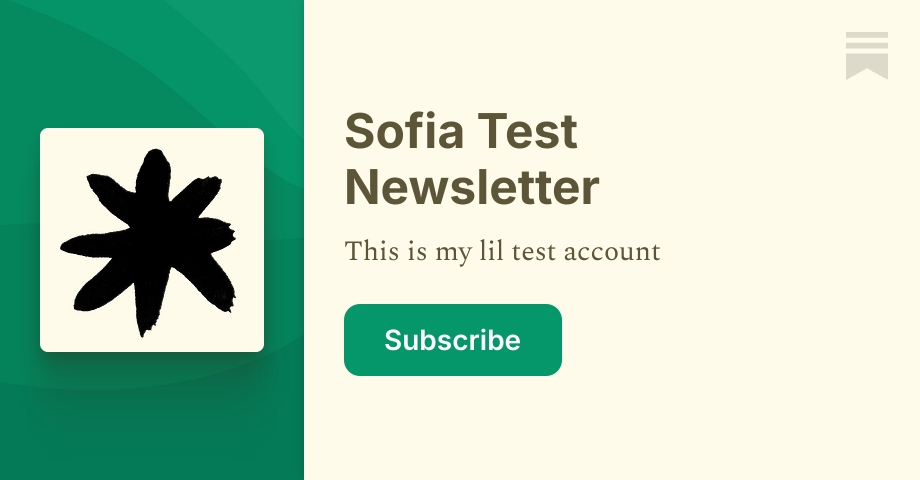 test cover photo - by Sylvia @ Substack