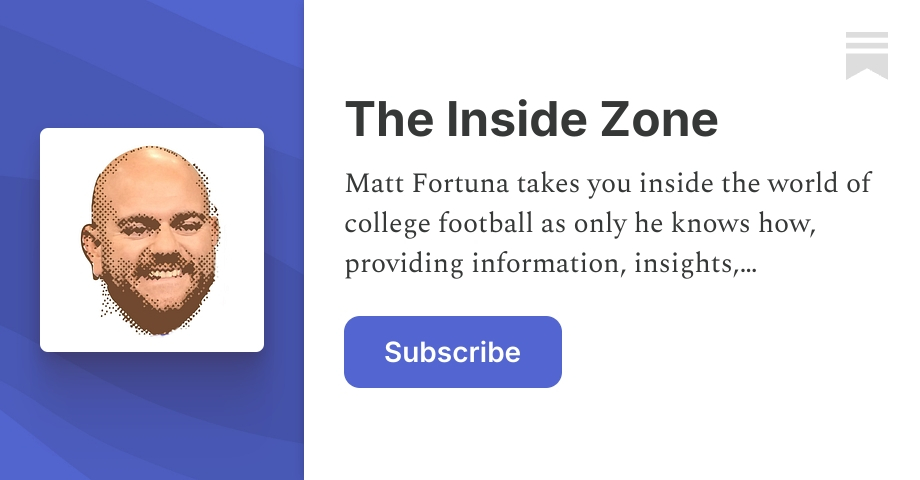 The Inside Zone | Matt Fortuna | Substack