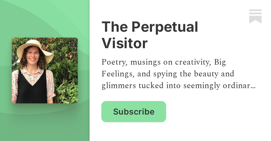 The Perpetual Visitor | Melissa Lauricella Bergstrom | Substack