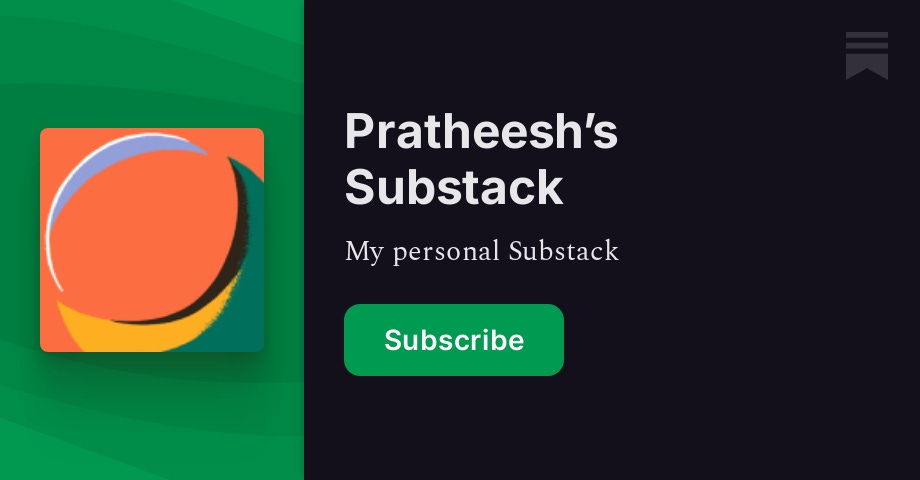 Pratheesh’s Substack | Pratheesh R | Substack