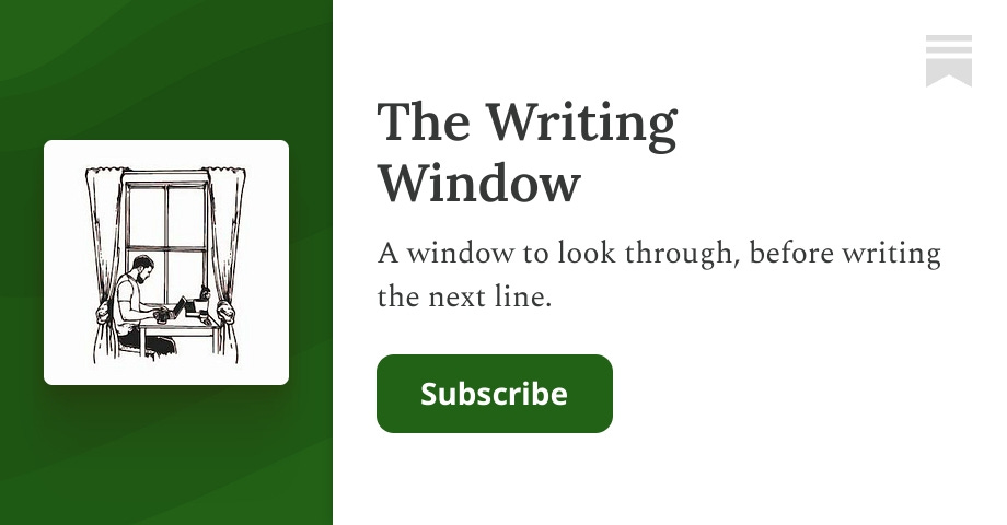 The Writing Window | Chris Barkley | Substack