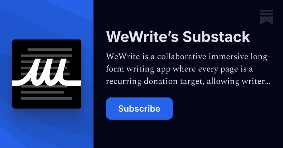 Why We're Competing against Substack - WeWrite’s Substack
