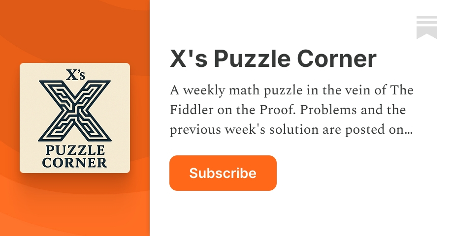 X's Puzzle Corner | Xavier Durawa | Substack