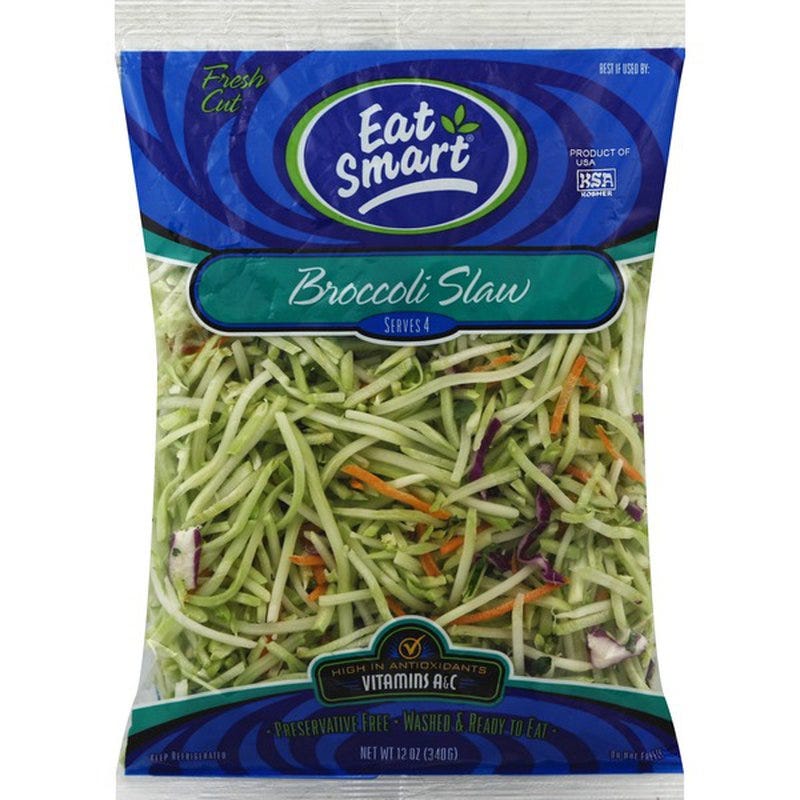 Marketside Broccoli Slaw, 16 oz (Fresh) - Walmart.com
