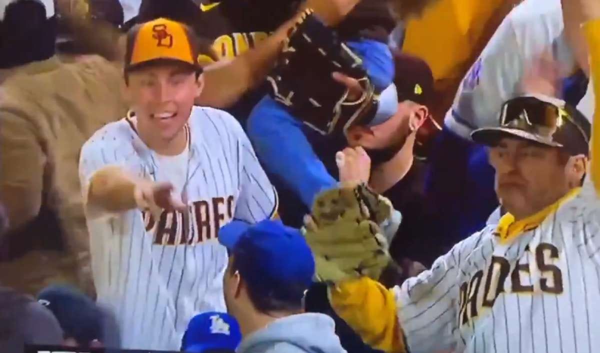 Padres fan sucker punches the absolute sh-- out of a Rockies fan, chaos  ensues, This is the Loop