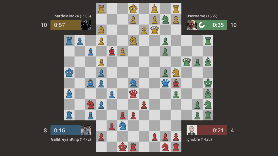 You can now play 4 player chess on lichess : r/AnarchyChess