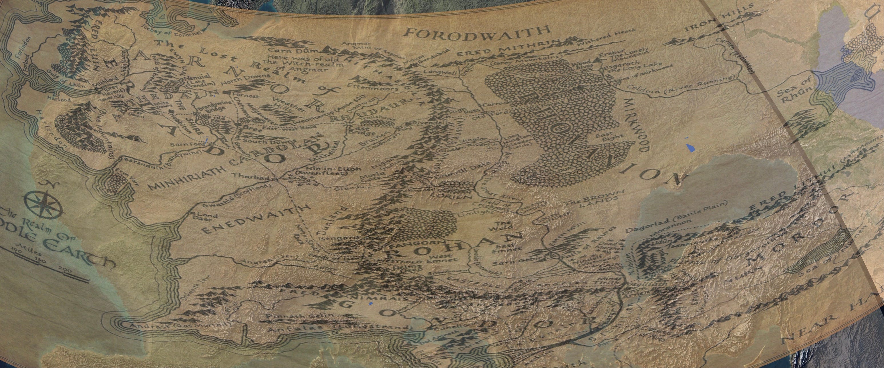 Tolkien's annotated map of Middle-earth discovered inside copy of