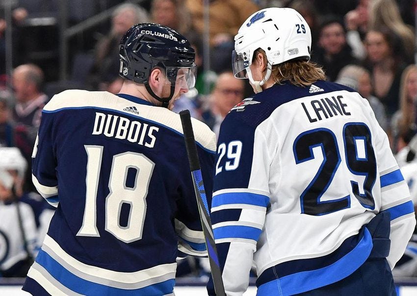 Pierre-Luc Dubois returns to the Jets lineup tonight, Pierre-Luc Dubois  returns to the Jets lineup tonight for game 2 but still no Nikolaj Ehlers, By TSN