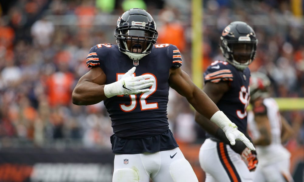 Chicago Bears: Wilber Marshall big hit on Lions QB Joe Ferguson 