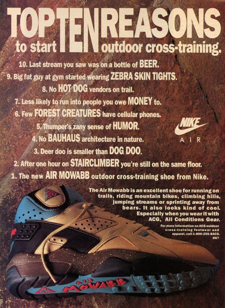 The nike cross training shoes 90s HIDDEN History of Nike ACG - by HIDDEN ⓗ - HIDDEN.RSRCH