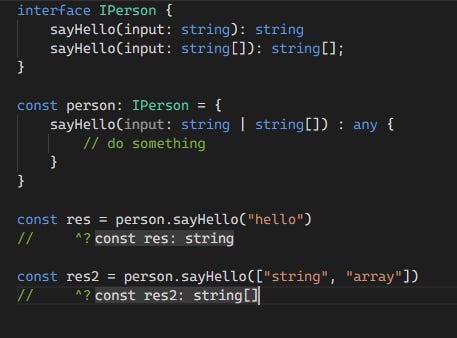 TypeScript Function Overloading