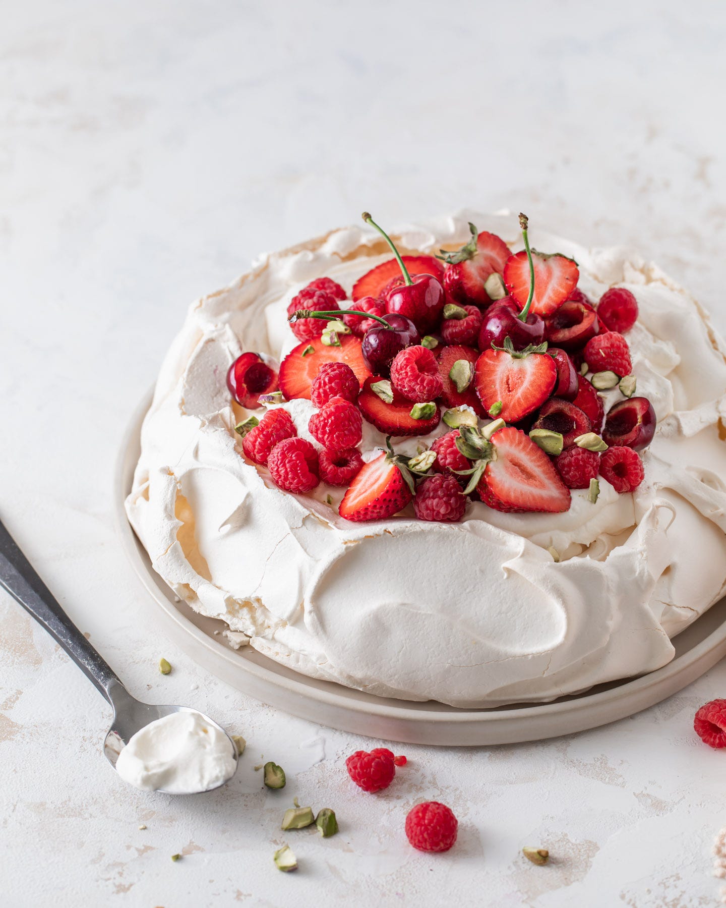 Strawberry Meringue Layer Cake | Nigella's Recipes | Nigella Lawson