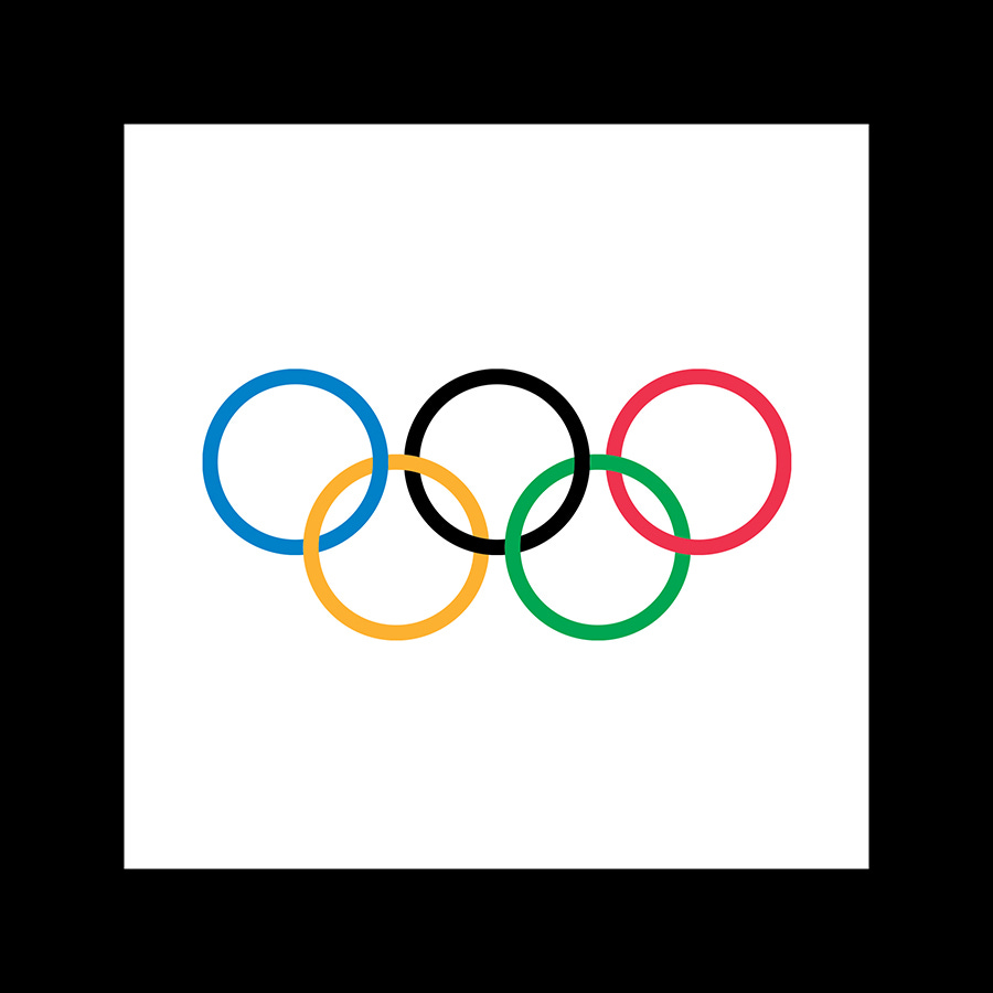 Symbol of the Olympic Games - five olympic rings: blue, yellow, black,  green and red for 5 continents, Africa, Asia, America, Europe and  Australia. – Stock Editorial Photo © vivairina #125918512