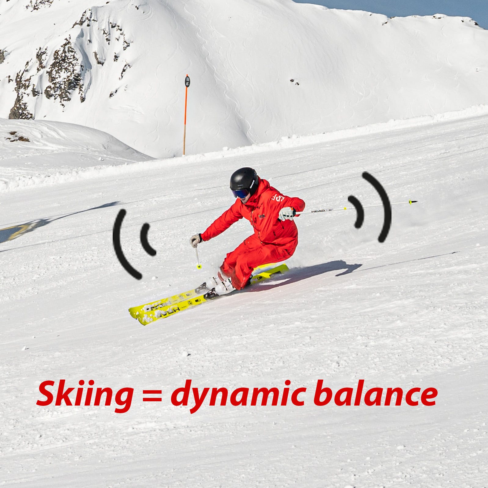 Training for dynamic balance all year round is essential for growth as a skier