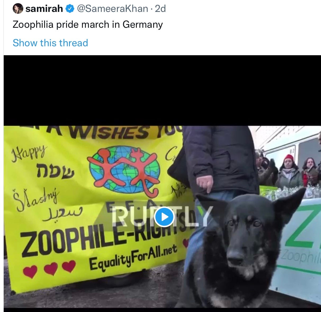 Zoophillia dog