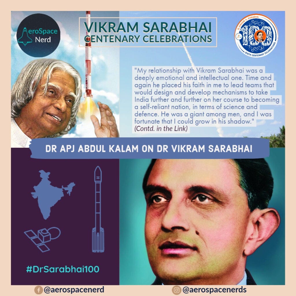 Dr APJ Abdul Kalam on the visionary Dr Vikram Sarabhai