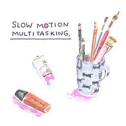 Artwork for slow motion multitasking