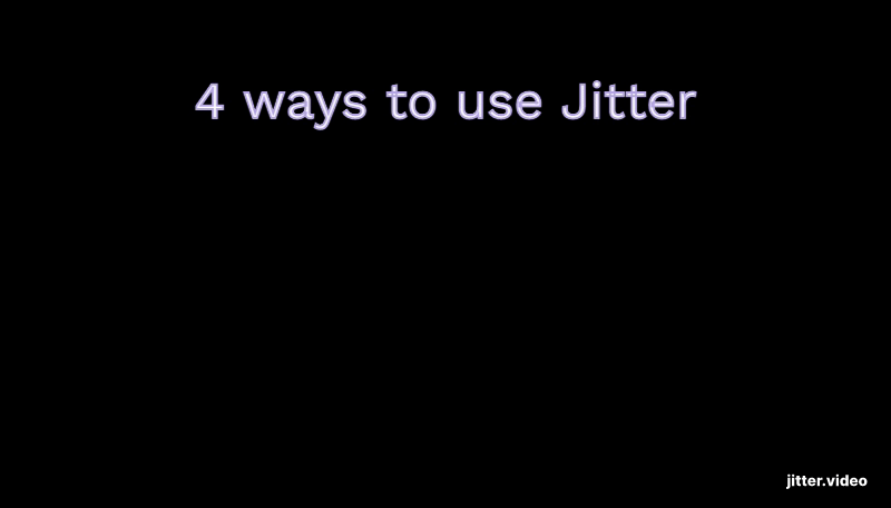 Create catchy visuals💫 with Jitter - by Jeremy Caplan