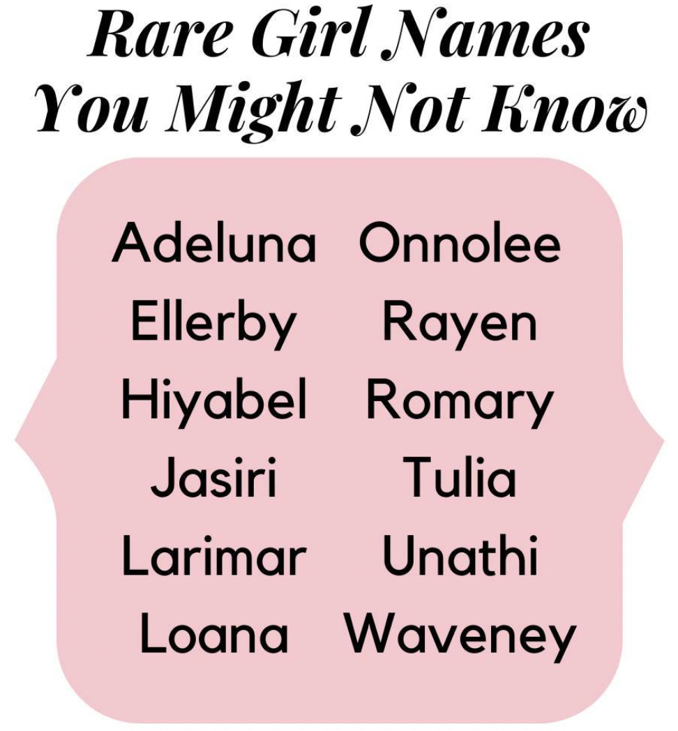 Unique Girl Names