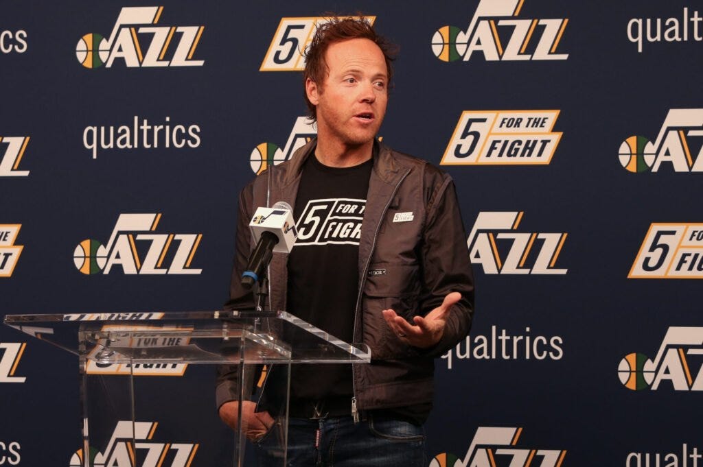 Sawyer Hemsley on X: SUBMISSION TO THE @utahjazz ☑️ With all this talk of  cleaning up the brand and designing new team jerseys.. @RyanQualtrics would  you ever consider Pink - @CrumblCookies pink