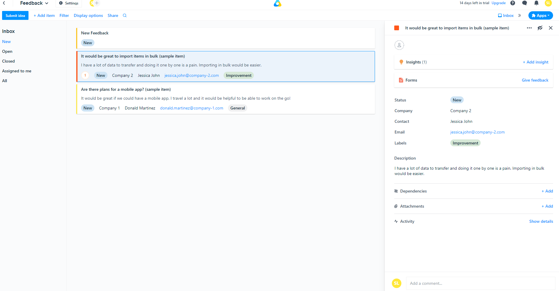 Link user feedback to related feature ideas using insights – Productboard  Support