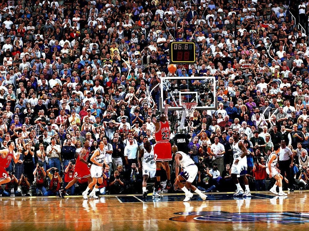 The best moments in NBA Finals history: Michael Jordan's shrug game