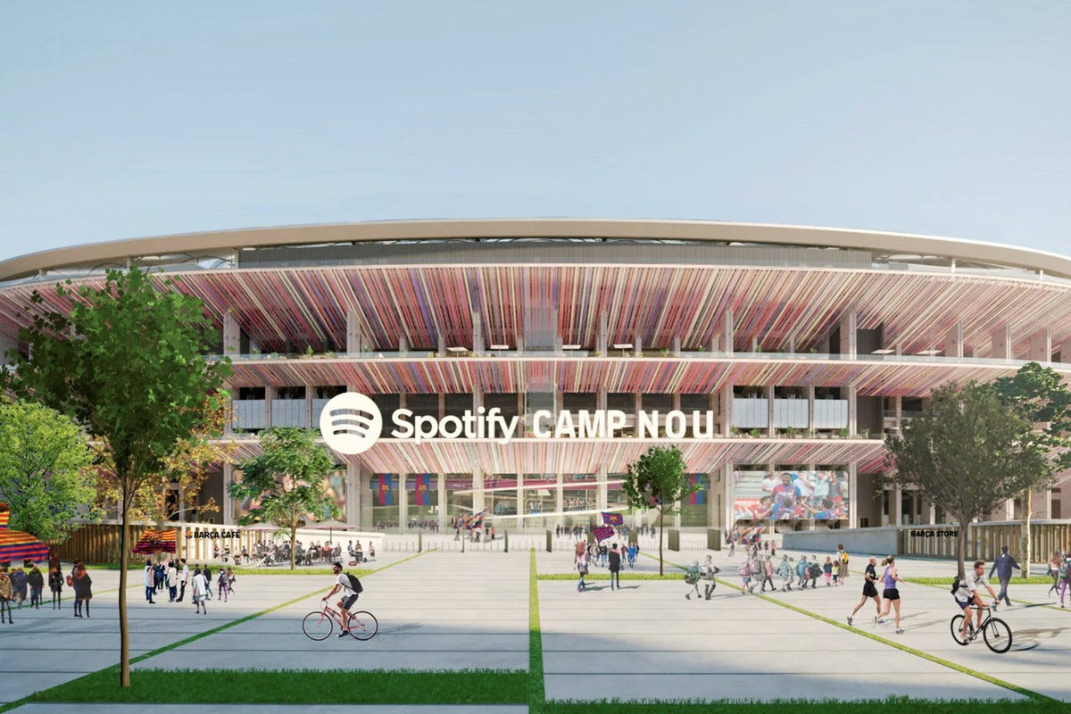 Recount present Jurassic Park FC Barcelona: A $307 Million Deal With Spotify