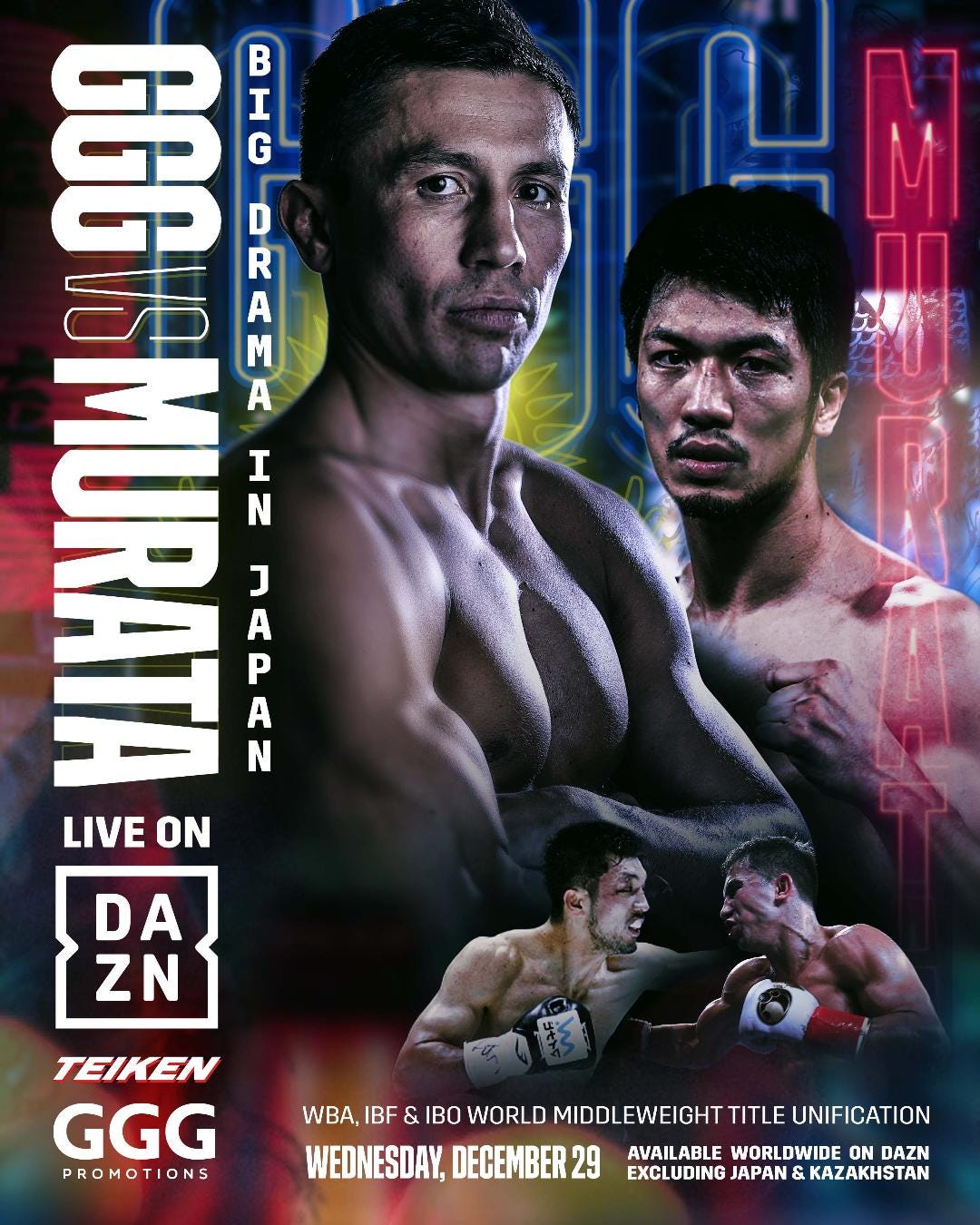 Done deal GGG, Murata to meet in middleweight unification bout on Dec