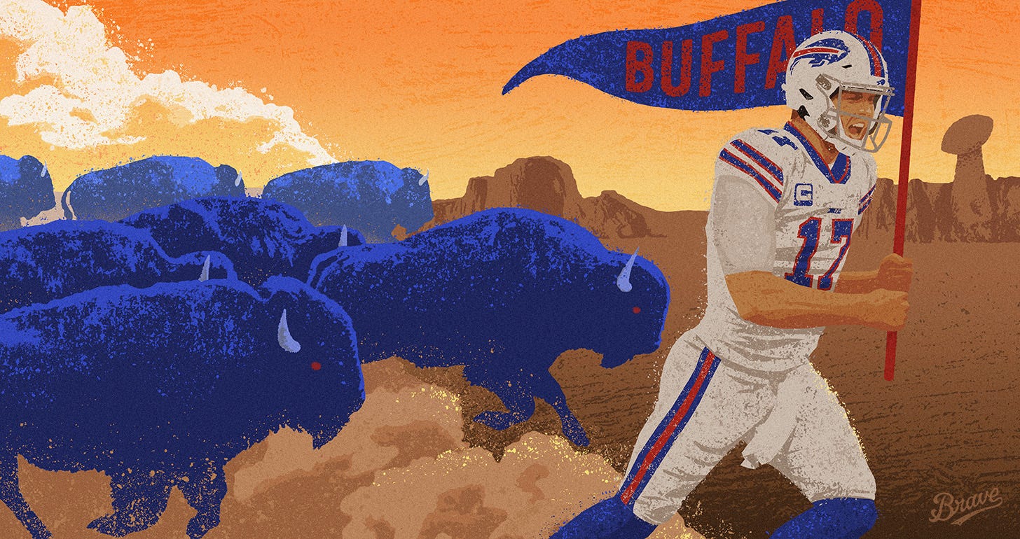 Buffalo Bills on X: The Josh and Stef Show. 