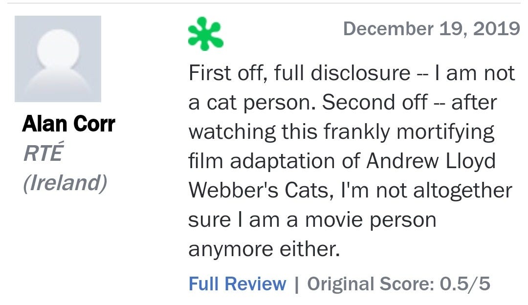 Cats,” Reviewed: It's Not Quite Weird Enough