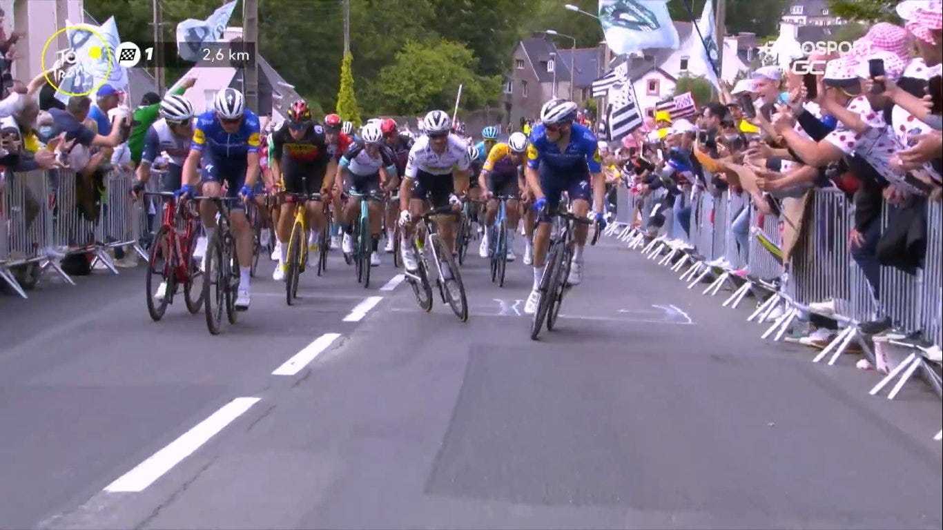 Le Tour Stage 1 (Barely) Controlled Chaos