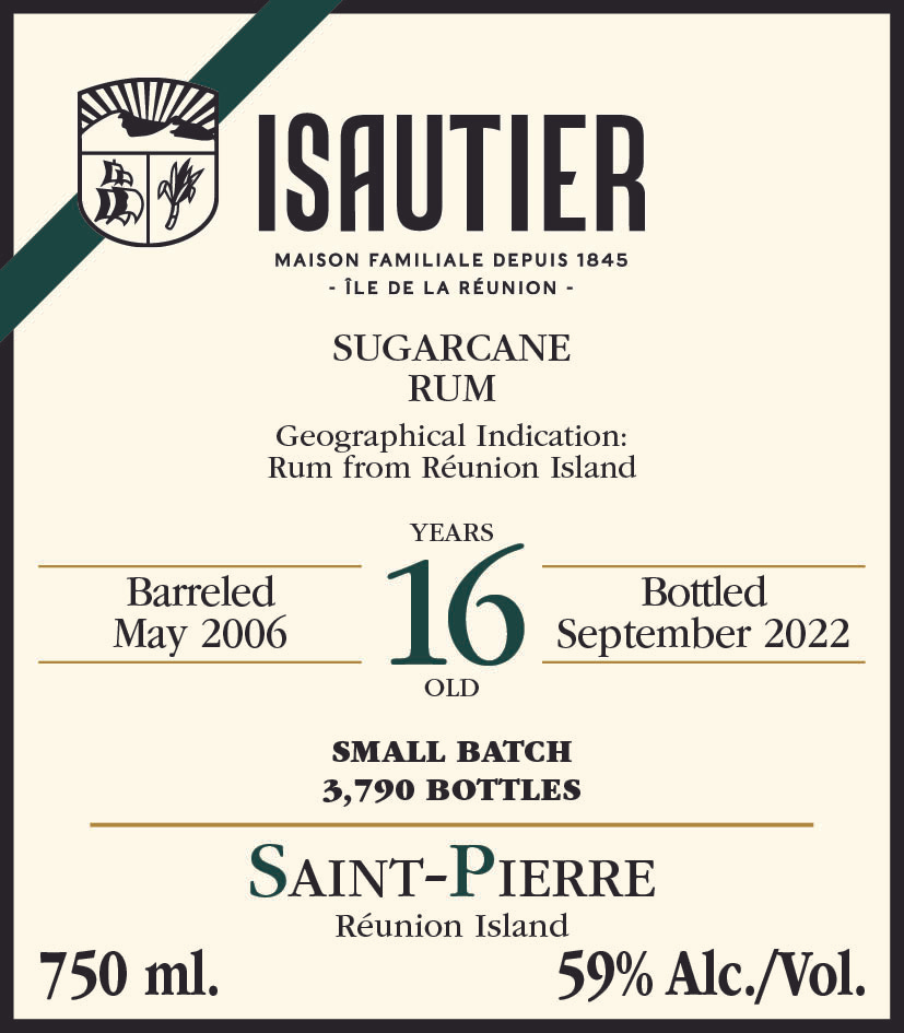 Isautier 16 Year Sugarcane Rum