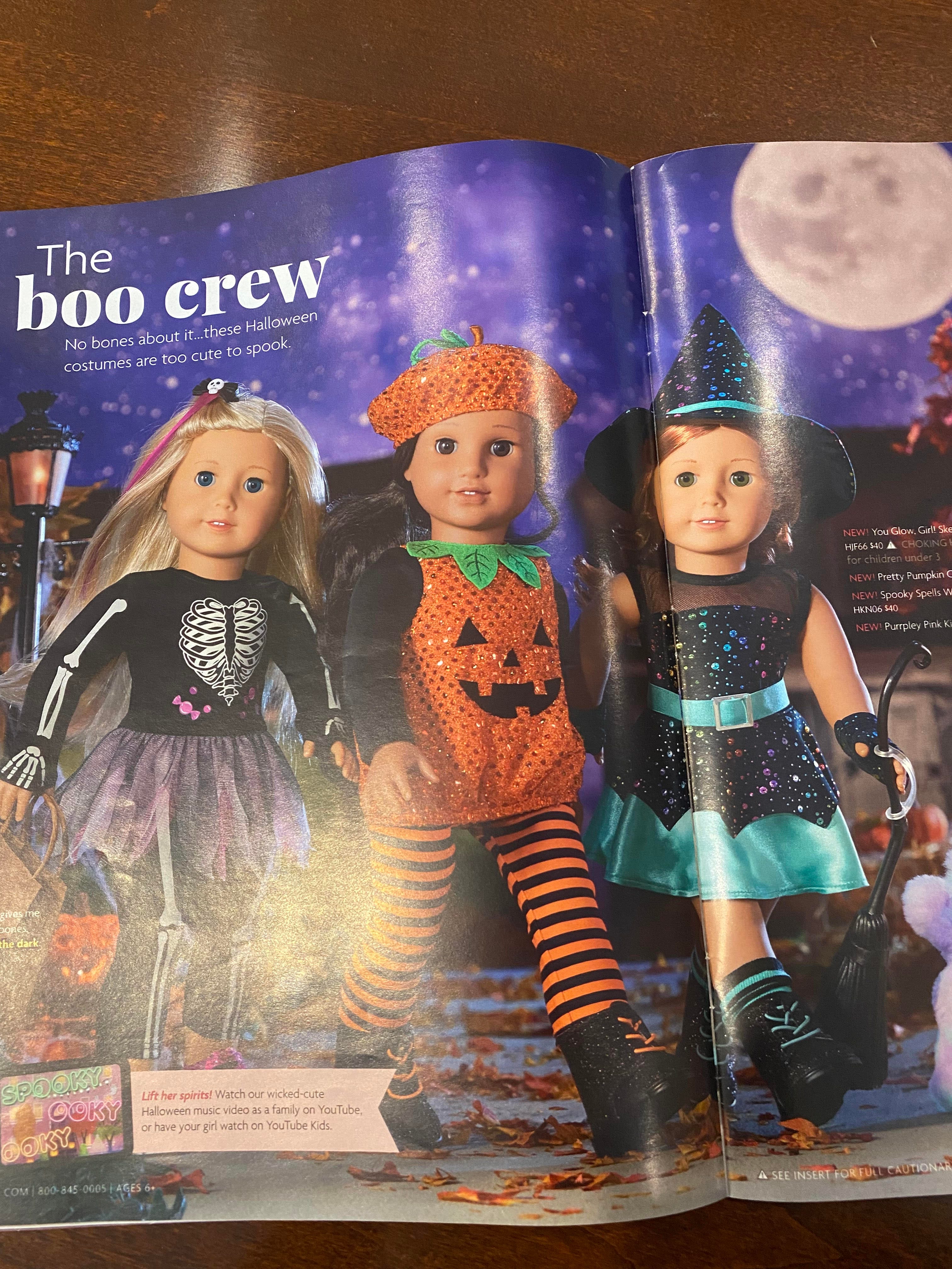 Looking through the newest American Girl Doll catalog