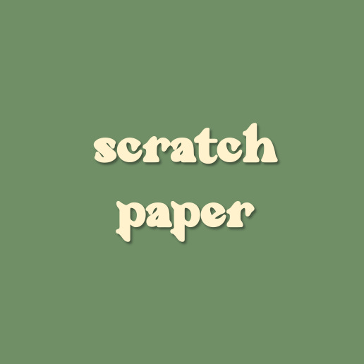 Artwork for scratch paper