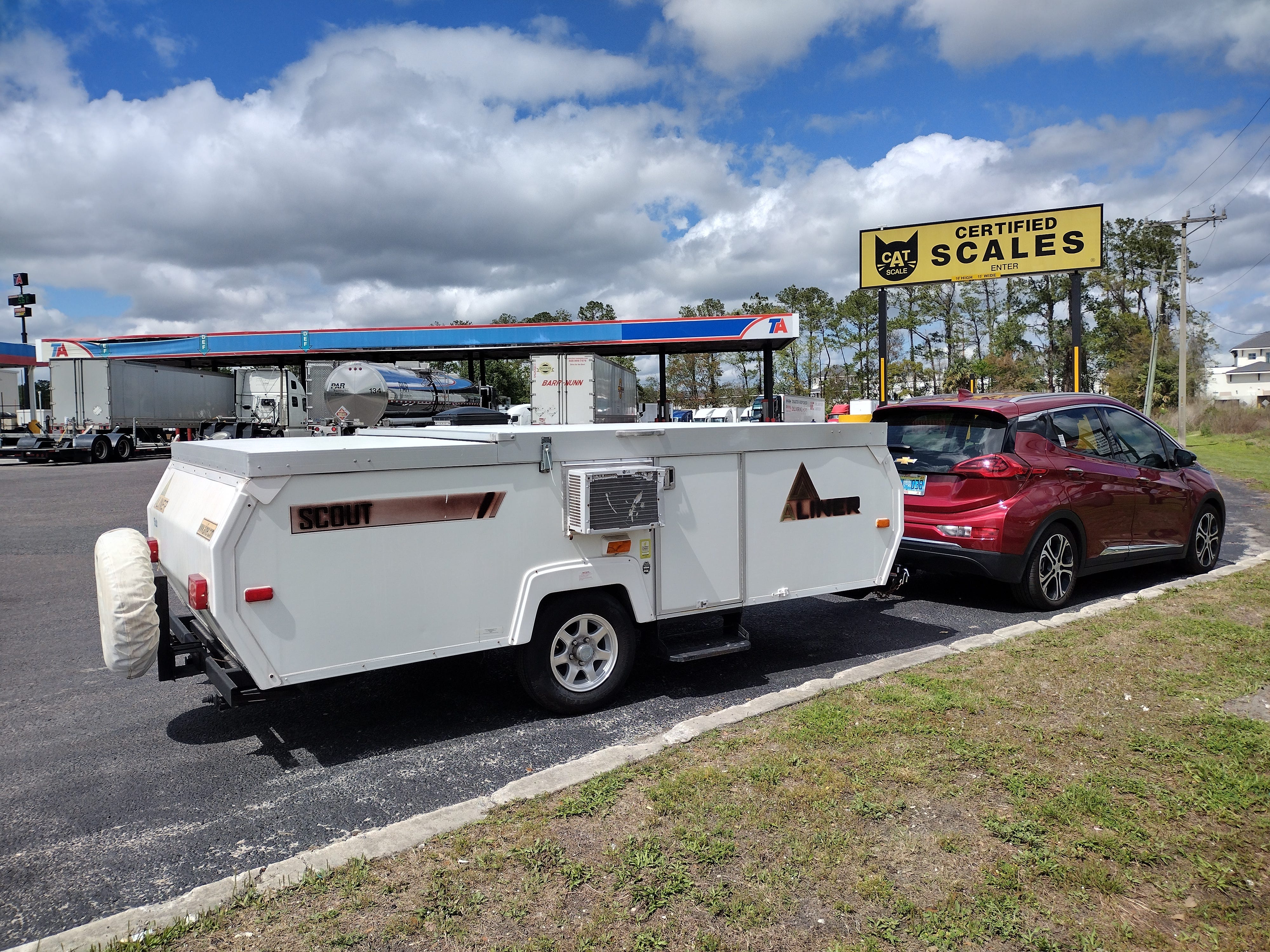 America by RV: CAT Scales Certified Weight of Our Rig