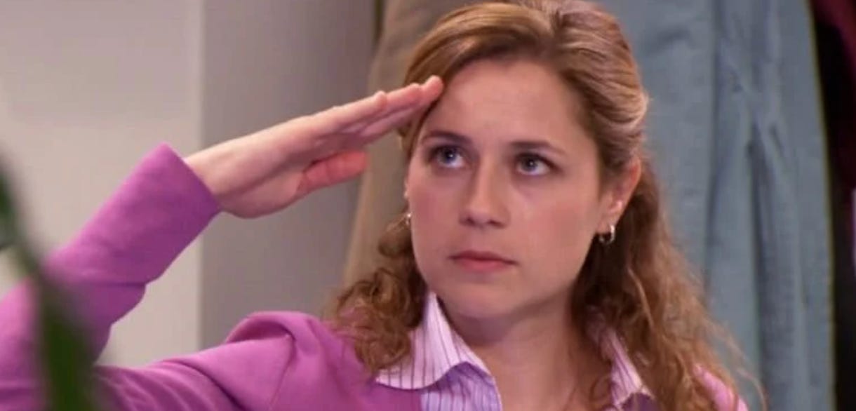 What Pam from 'The Office' Said You Should Do As a Coach to Be Memorable to  Your Recruits