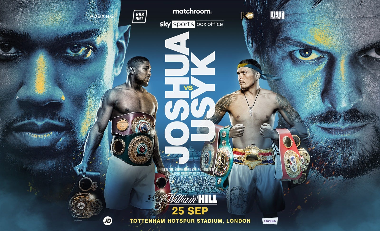 Anthony Joshua to defend heavyweight belts vs