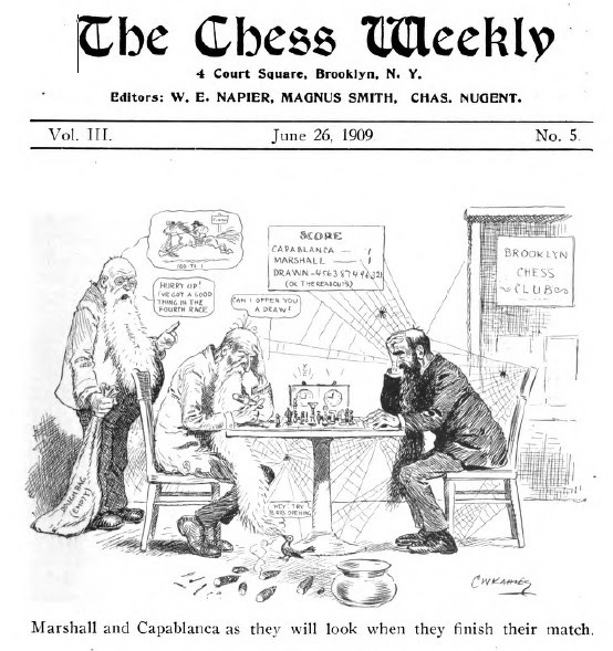 Lasker -- Capablanca, Game 14 (concluded) - Chess Skills