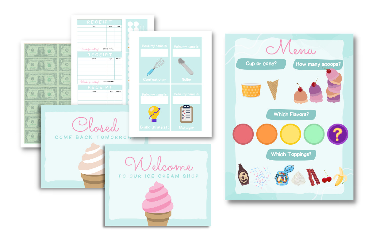 July 19 // Pretend Ice Cream Shop (+ free printables!) july-19-pretend-ice-cream-shop-free-printables