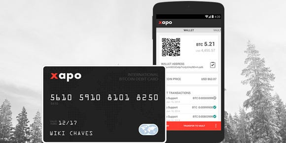 Cryptocurrency Credit Cards : xapo