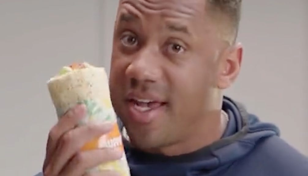 Russell Wilson's 'Dangerwich' removed from Subway's menu after