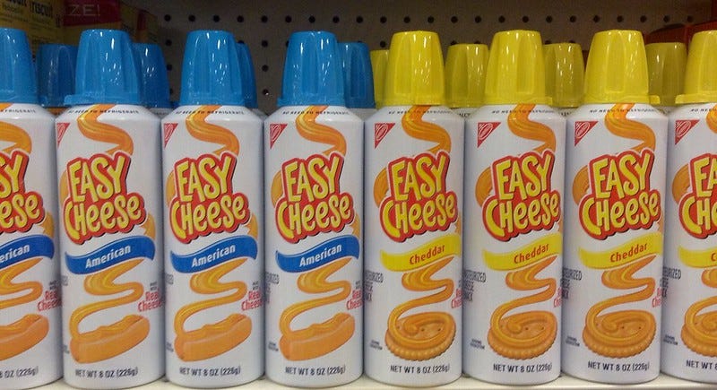 Discontinued flavours of Easy Cheese, Cheezwhiz Wiki