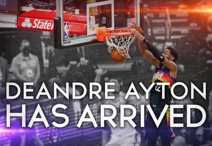 Deandre Ayton has made the Finals faster than any top pick in more than 20  years - Bright Side Of The Sun