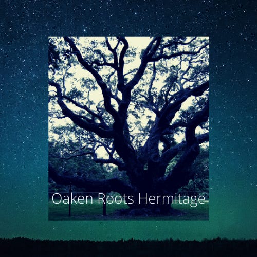 Oaken Roots Hermitage logo